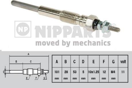 Nipparts J5712007 - Свеча накаливания autospares.lv