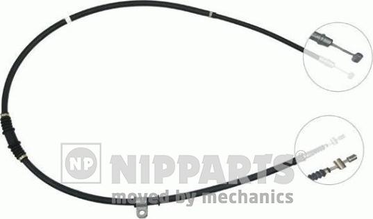 Nipparts J14897 - Тросик, cтояночный тормоз autospares.lv