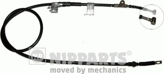 Nipparts J15237 - Тросик, cтояночный тормоз autospares.lv