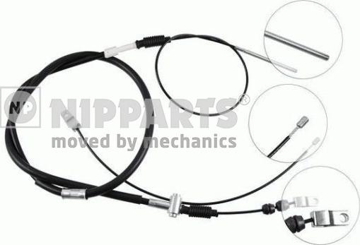 Nipparts J11735 - Тросик, cтояночный тормоз autospares.lv