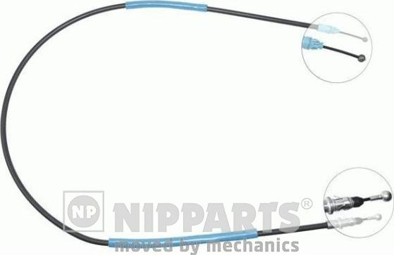 Nipparts J17278 - Тросик, cтояночный тормоз autospares.lv