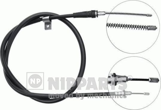 Nipparts J3931040 - Тросик, cтояночный тормоз autospares.lv