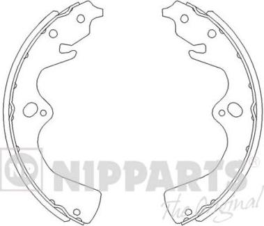 Nipparts J3500307 - Комплект тормозных колодок, барабанные autospares.lv