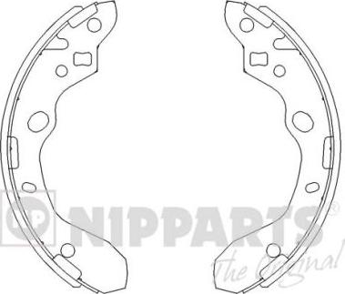 Nipparts J3503037 - Комплект тормозных колодок, барабанные autospares.lv