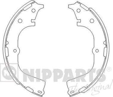 Nipparts J3502046 - Комплект тормозных колодок, барабанные autospares.lv