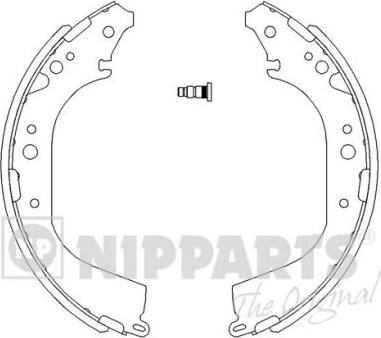 Nipparts J3502039 - Комплект тормозных колодок, барабанные autospares.lv