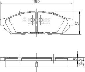 SBS 1501222603 - Тормозные колодки, дисковые, комплект autospares.lv