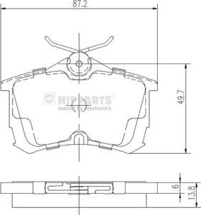 Valeo 302463 - Тормозные колодки, дисковые, комплект autospares.lv