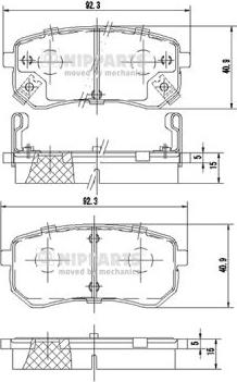 BENDIX 510540 - Тормозные колодки, дисковые, комплект autospares.lv