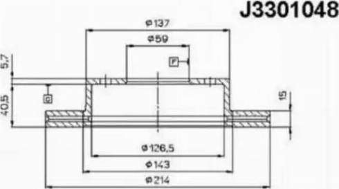 Nipparts J3301048 - Тормозной диск autospares.lv