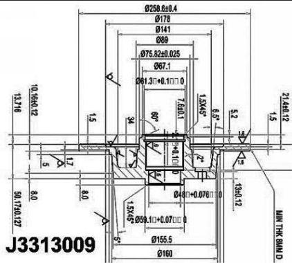 Nipparts J3313009 - Тормозной диск autospares.lv