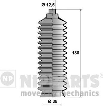 Nipparts J2841008 - Комплект пыльника, рулевое управление autospares.lv