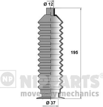 Nipparts J2847003 - Комплект пыльника, рулевое управление autospares.lv