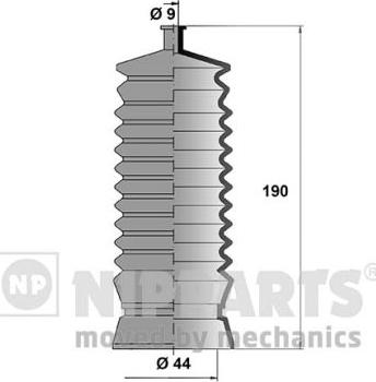 Nipparts J2847002 - Комплект пыльника, рулевое управление autospares.lv