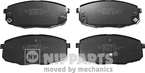 Nipparts N3600563 - Тормозные колодки, дисковые, комплект autospares.lv