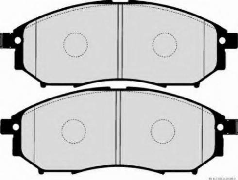 NISSAN D1060-5X00A - Тормозные колодки, дисковые, комплект autospares.lv