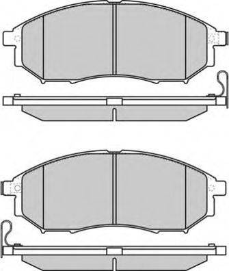 NISSAN D1060EG51A - Тормозные колодки, дисковые, комплект autospares.lv