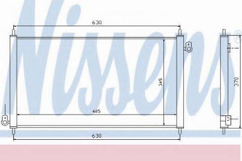 Nissens 94485 - Конденсатор кондиционера autospares.lv