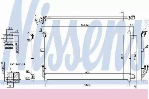 KOYORAD CD020311 - Конденсатор кондиционера autospares.lv