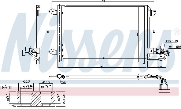 Nissens 940674 - Конденсатор кондиционера autospares.lv