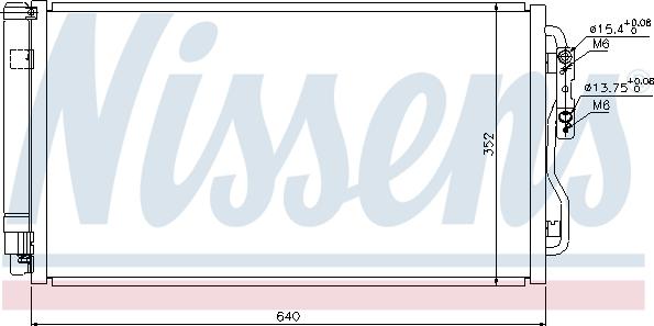 Nissens 940236 - Конденсатор кондиционера autospares.lv