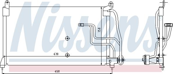 Nissens 94190 - Конденсатор кондиционера autospares.lv