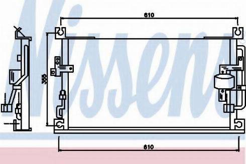 Nissens 94865 - Конденсатор кондиционера autospares.lv