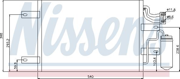 Nissens 94882 - Конденсатор кондиционера autospares.lv