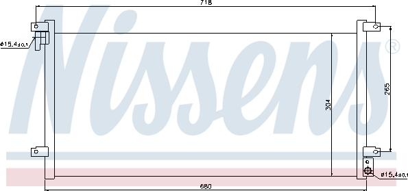 Nissens 94756 - Конденсатор кондиционера autospares.lv