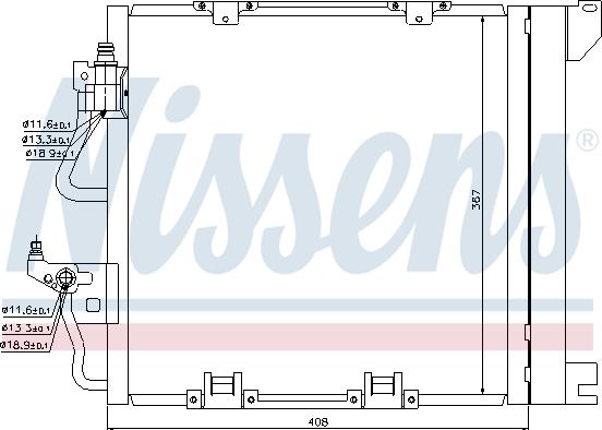 Nissens 94768 - Конденсатор кондиционера autospares.lv