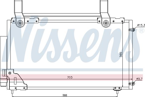 Nissens 94735 - Конденсатор кондиционера autospares.lv