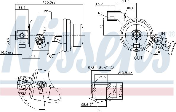 Nissens 95023 - Осушитель, кондиционер autospares.lv