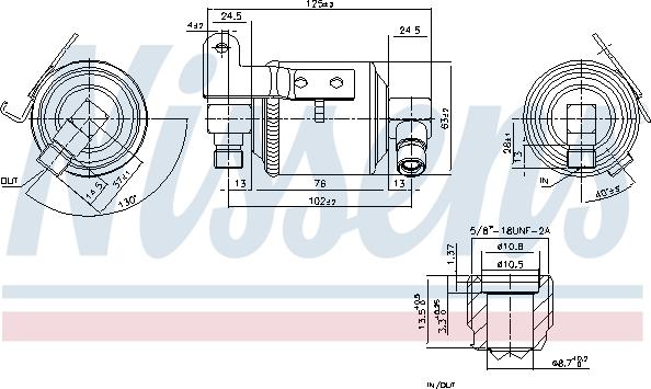 Nissens 95109 - Осушитель, кондиционер autospares.lv