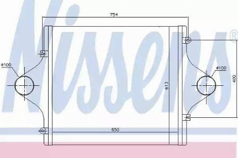 Nissens 96991 - Интеркулер, теплообменник турбины autospares.lv