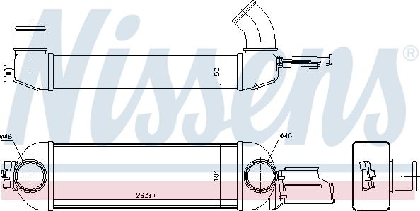 Nissens 96179 - Интеркулер, теплообменник турбины autospares.lv