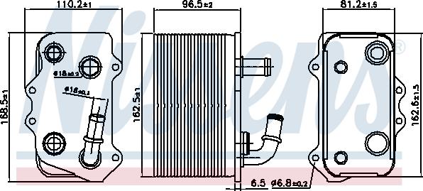 Nissens 90934 - Масляный радиатор, ступенчатая коробка передач autospares.lv