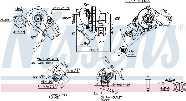 Nissens 93421 - Турбина, компрессор autospares.lv