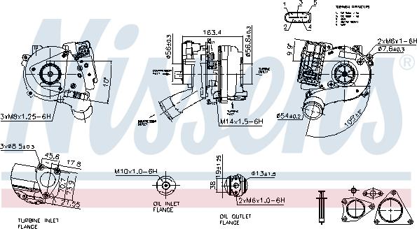 Nissens 93501 - Турбина, компрессор autospares.lv