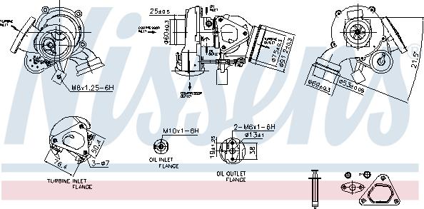 Nissens 93527 - Турбина, компрессор autospares.lv