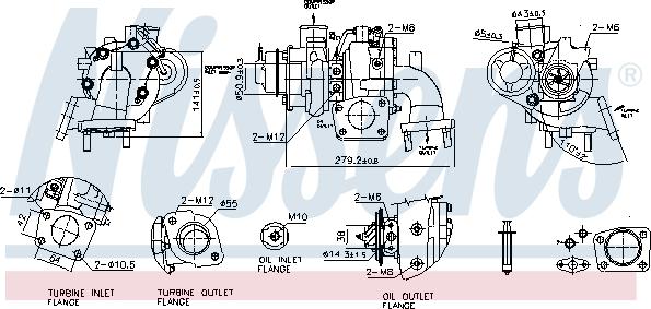 Nissens 93642 - Турбина, компрессор autospares.lv