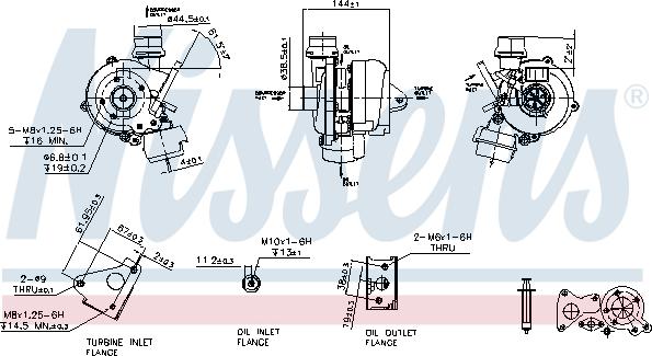 Nissens 93092 - Турбина, компрессор autospares.lv