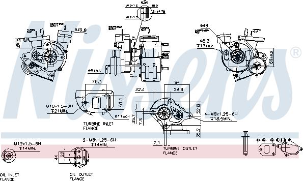 Nissens 93027 - Турбина, компрессор autospares.lv