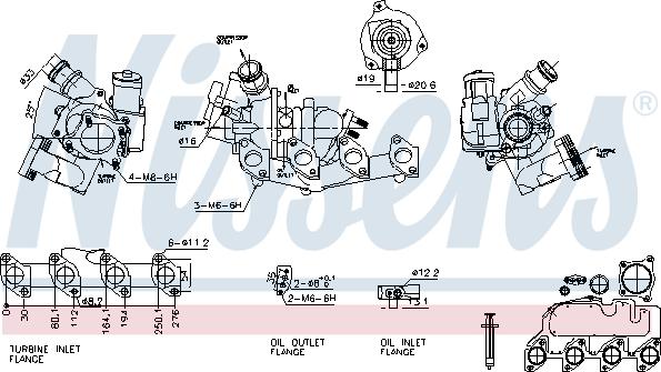 Nissens 93117 - Турбина, компрессор autospares.lv