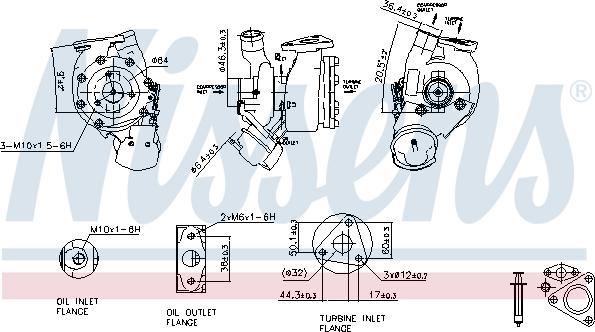 Nissens 93186 - Турбина, компрессор autospares.lv