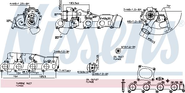 Nissens 93127 - Турбина, компрессор autospares.lv