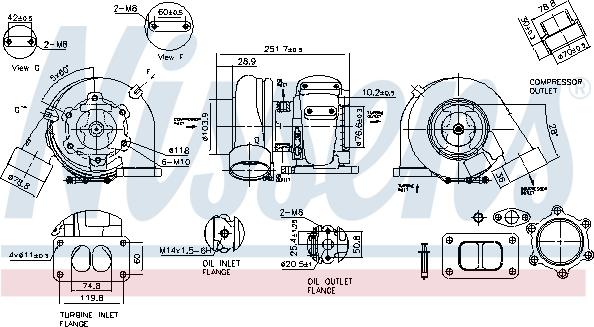 Nissens 93296 - Турбина, компрессор autospares.lv