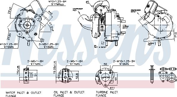 Nissens 93241 - Турбина, компрессор autospares.lv