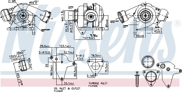 Nissens 93265 - Турбина, компрессор autospares.lv