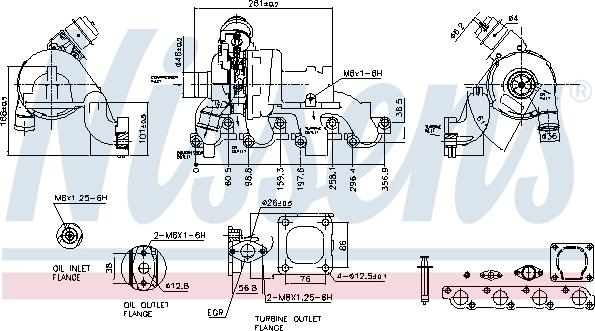 Nissens 93227 - Турбина, компрессор autospares.lv