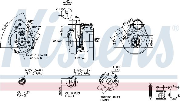 Nissens 93274 - Турбина, компрессор autospares.lv